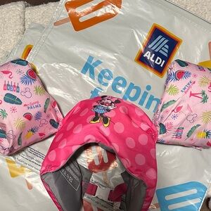 Pink Minnie Mouse Kids Swim Vest